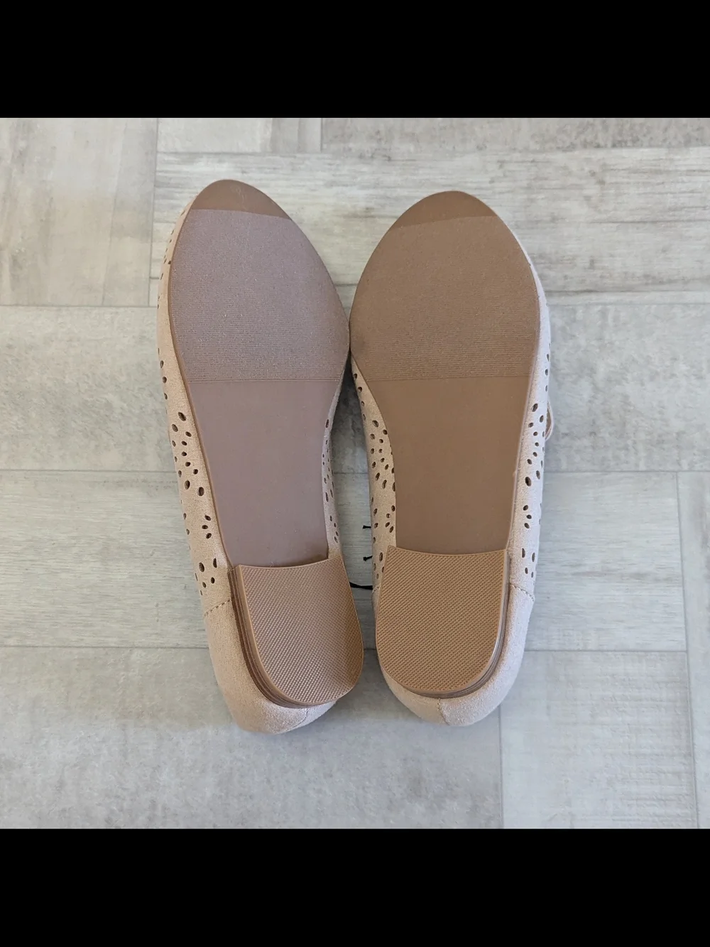 Torrid Womens 9.5 WW Perforated Detail Flats Tan Slip On Loafers Boho Comfort - Picture 6 of 8